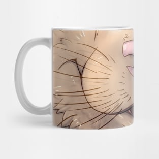 Cream Rat Mask Mug